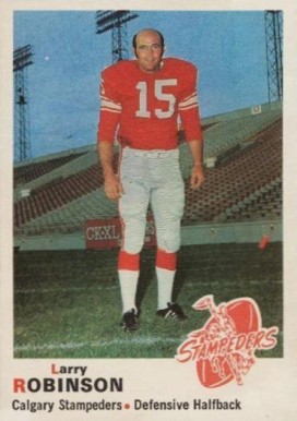 1970 O-Pee-Chee CFL Larry Robinson #91 Football Card