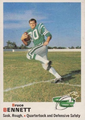 1970 O-Pee-Chee CFL Bruce Bennett #80 Football Card