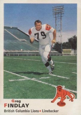 1970 O-Pee-Chee CFL Greg Findlay #35 Football Card