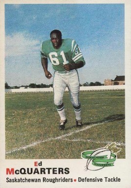 1970 O-Pee-Chee CFL Ed McQuarters #85 Football Card