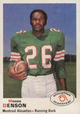 1970 O-Pee-Chee CFL Moses Denson #103 Football Card