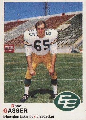 1970 O-Pee-Chee CFL Dave Gasser #50 Football Card