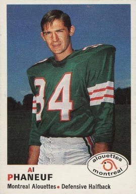 1970 O-Pee-Chee CFL Al Phaneuf #101 Football Card