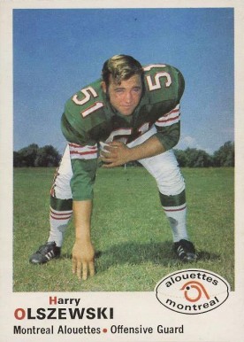 1970 O-Pee-Chee CFL Harry Olszewski #108 Football Card