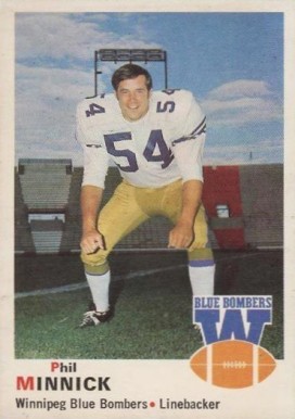 1970 O-Pee-Chee CFL Phil Minnick #67 Football Card