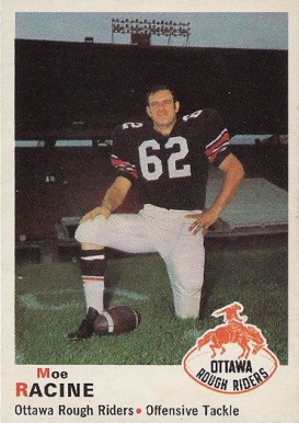 1970 O-Pee-Chee CFL Moe Racine #48 Football Card