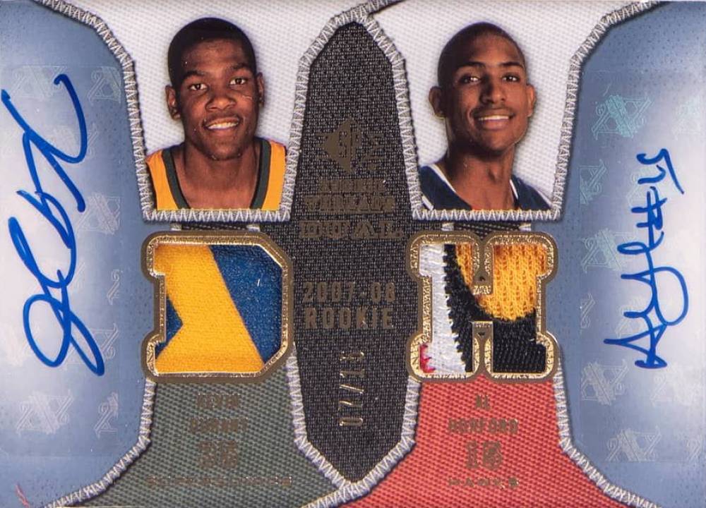 2007 SP Rookie Threads Rookie Threads Dual Al Horford/Kevin Durant #DRTDH Basketball Card