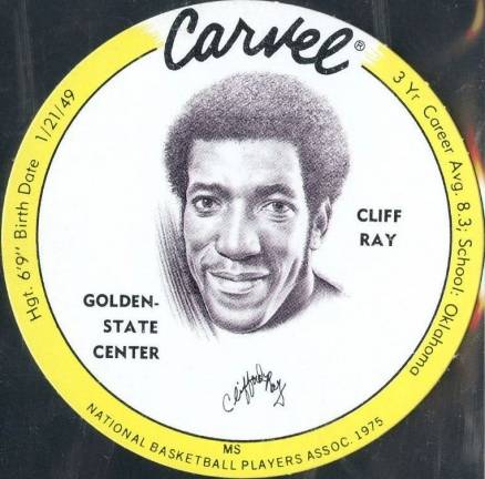 1975 Carvel Discs Clifford Ray #CR Basketball Card