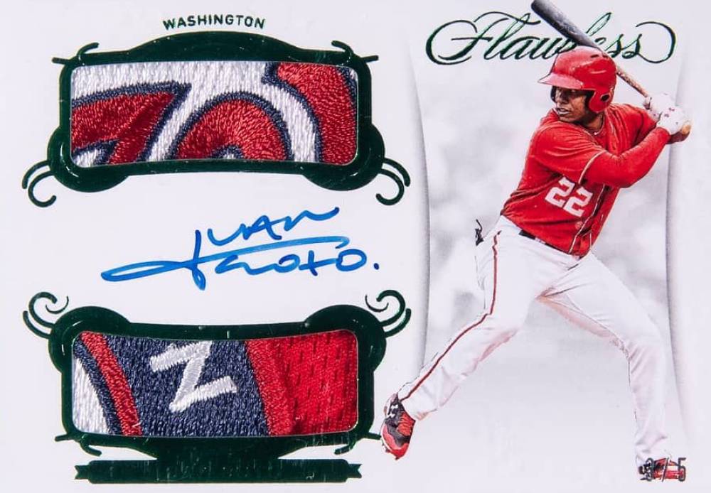 2018 Panini Flawless Rookie Dual Patch Autographs Juan Soto #JS Baseball Card