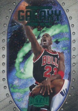 1997 Metal Universe Championship Galaxy Michael Jordan #1 Basketball Card
