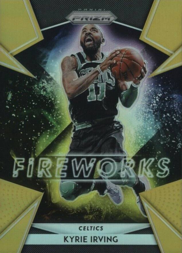 2018 Panini Prizm Fireworks Kyrie Irving #9 Basketball Card