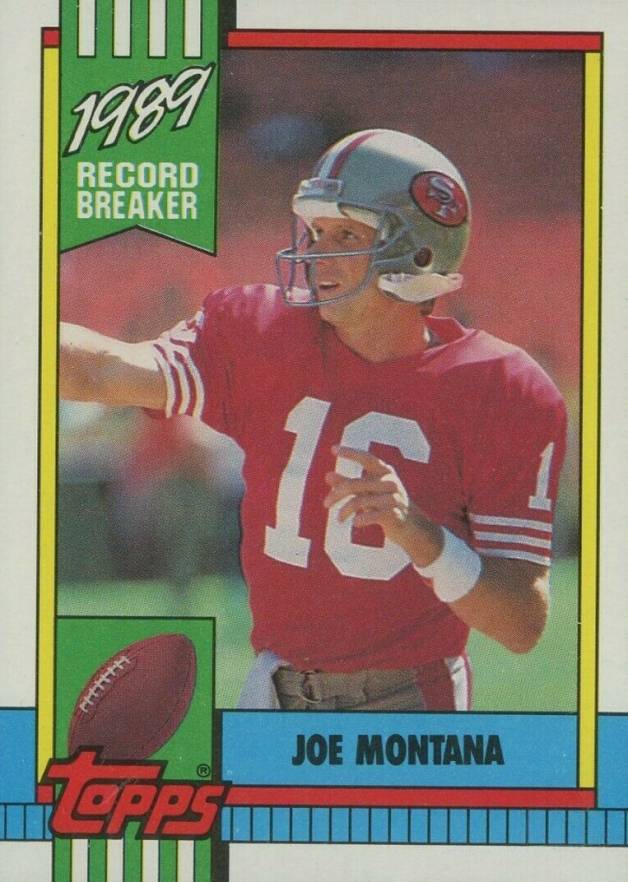 1990 Topps Joe Montana #1 Football Card