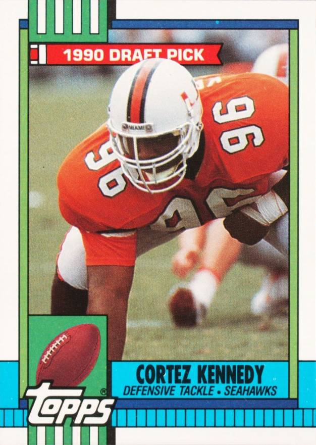 1990 Topps Cortez Kennedy #334 Football Card