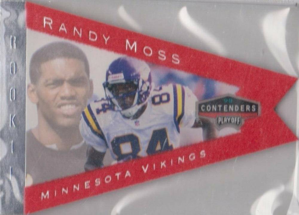 1998 Playoff Contenders Pennants Randy Moss #55 Football Card