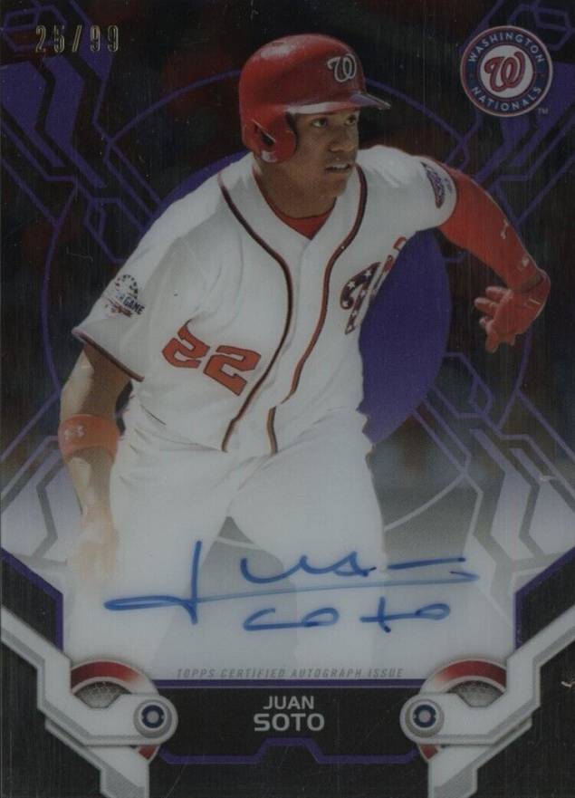 2019 Topps High Tek Autographs Juan Soto #JSO Baseball Card