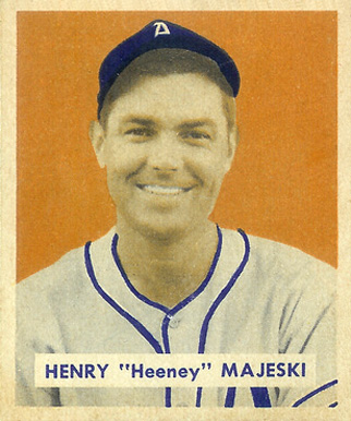 1949 Bowman Henry Majeski #127 Baseball Card