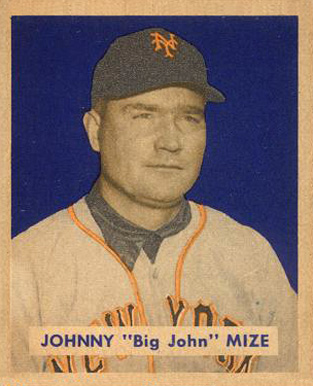 1949 Bowman Johnny Mize #85 Baseball Card