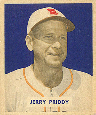 1949 Bowman Jerry Priddy #4 Baseball Card