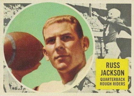 1960 Topps CFL Russ Jackson #63 Football Card