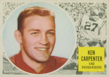 1960 Topps CFL Ken Carpenter #52 Football Card