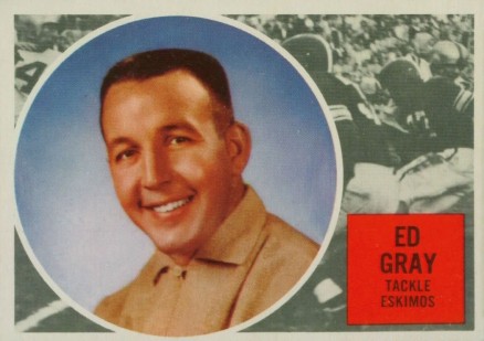 1960 Topps CFL Ed Gray #14 Football Card