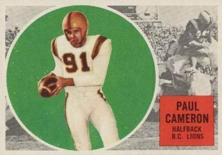 1960 Topps CFL Paul Cameron #2 Football Card