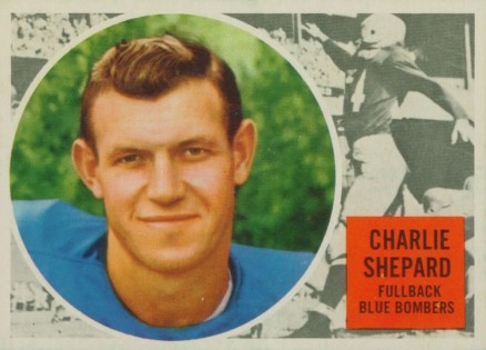 1960 Topps CFL Charlie Shepard #87 Football Card