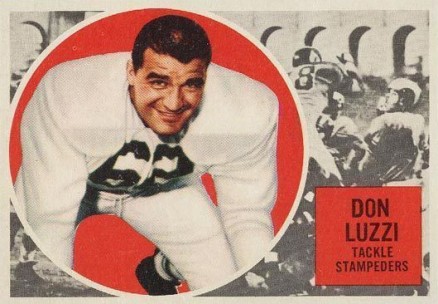 1960 Topps CFL Don Luzzi #27 Football Card