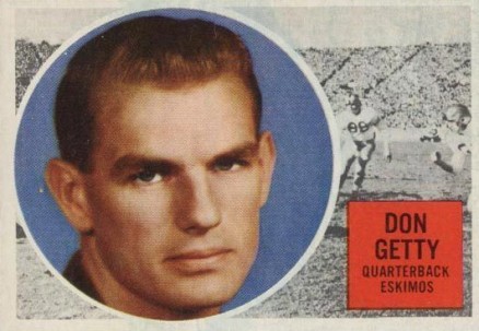 1960 Topps CFL Don Getty #13 Football Card