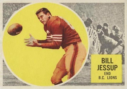 1960 Topps CFL Bill Jessup #9 Football Card