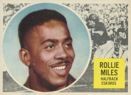 1960 Topps CFL Rollie Miles #16 Football Card