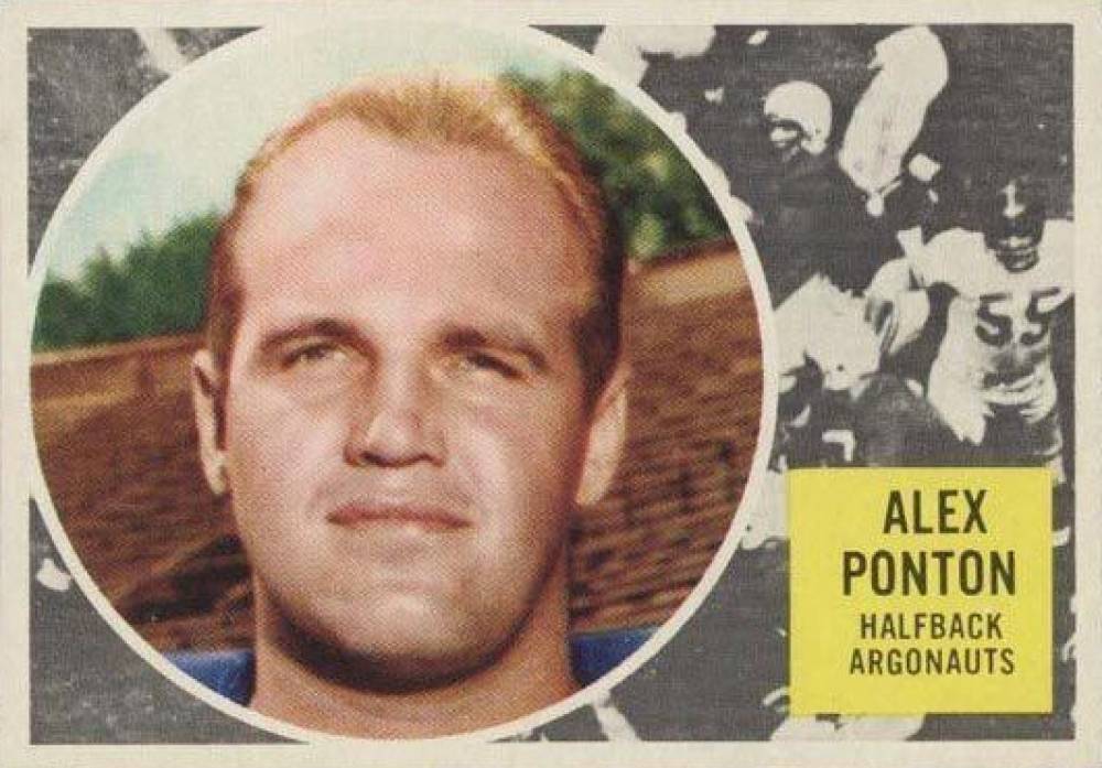 1960 Topps CFL Alex Ponton #73 Football Card