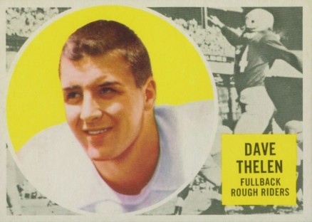 1960 Topps CFL Dave Thelen #67 Football Card