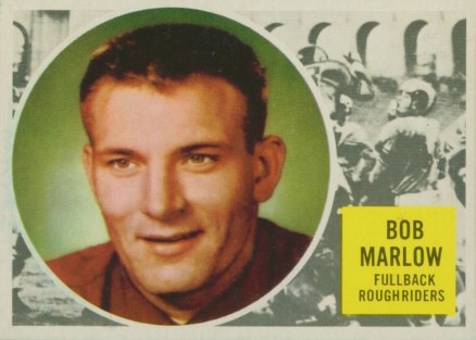 1960 Topps CFL Bob Marlow #58 Football Card