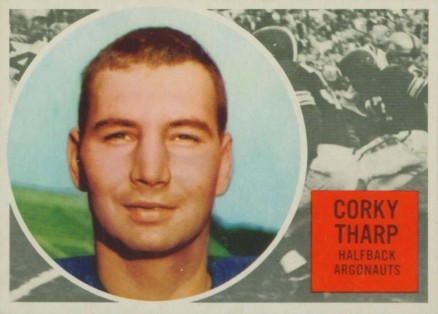 1960 Topps CFL Corky Tharp #78 Football Card