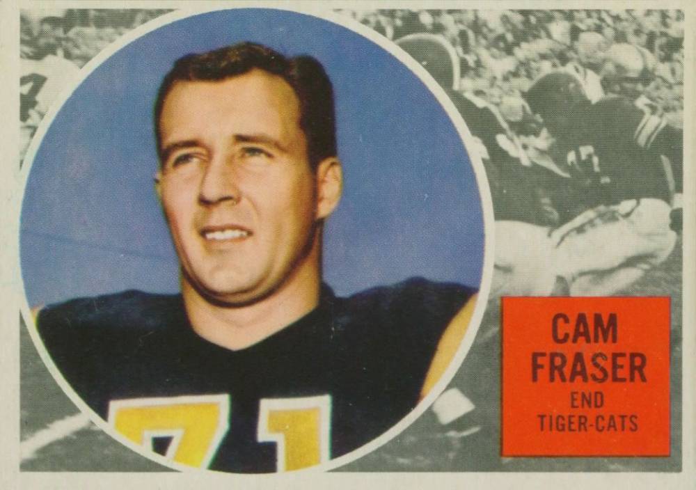 1960 Topps CFL Cam Fraser #34 Football Card