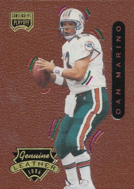 1996 Playoff Contenders Leather Dan Marino #13 Football Card