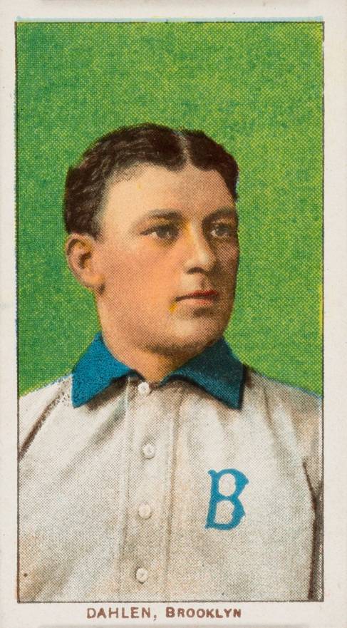 1909 White Borders Piedmont 350  Dahlen, Brooklyn #118 Baseball Card