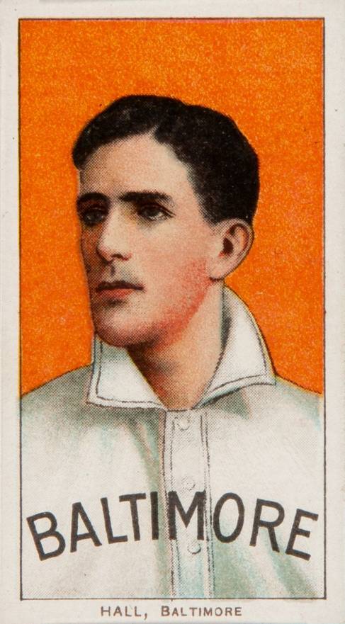 1909 White Borders Piedmont 350  Hall, Baltimore #201 Baseball Card