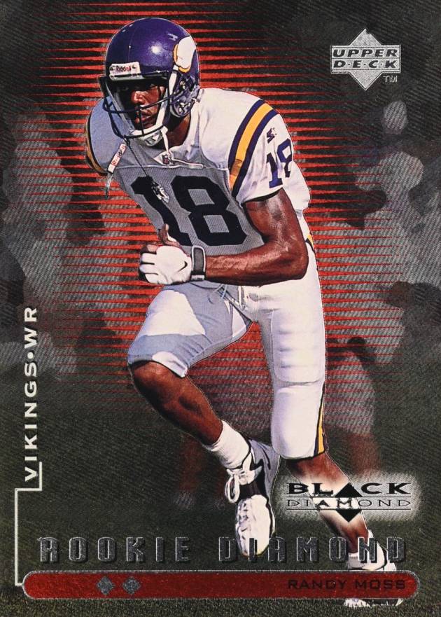 1998 Upper Deck Black Diamond Rookies Randy Moss #97 Football Card