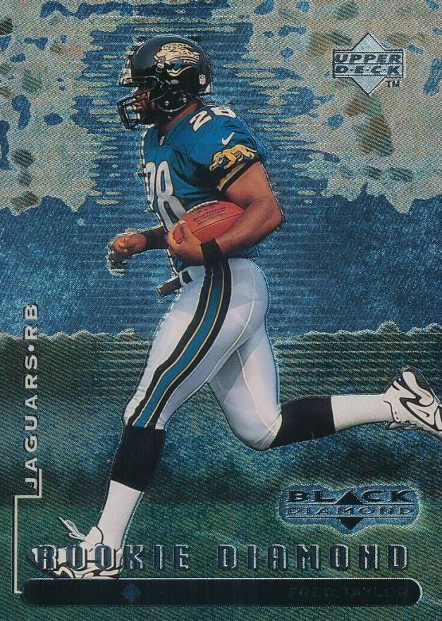 1998 Upper Deck Black Diamond Rookies Fred Taylor #93 Football Card