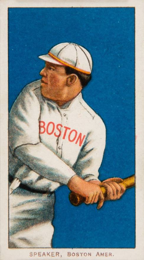 1909 White Borders Piedmont 350  Speaker, Boston Amer. #456 Baseball Card