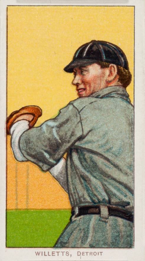 1909 White Borders Piedmont 350  Willetts, Detroit #511 Baseball Card