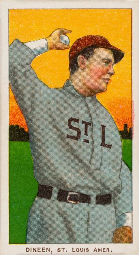 1909 White Borders Piedmont 350  Bill Dineen #130 Baseball Card