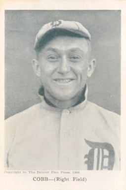 1908 Detroit Free Press Tigers Postcards Ty Cobb # Baseball Card