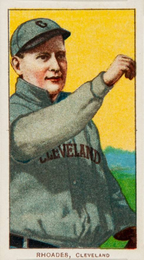 1909 White Borders Piedmont 350  Rhoades, Cleveland #410 Baseball Card