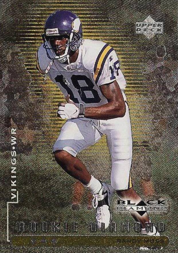 1998 Upper Deck Black Diamond Rookies Randy Moss #97 Football Card