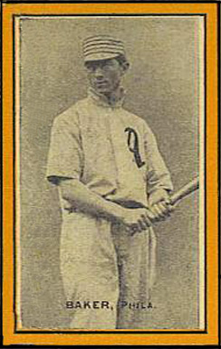 1911 Baseball Bats Hand Cut Baker, Phila. # Baseball Card