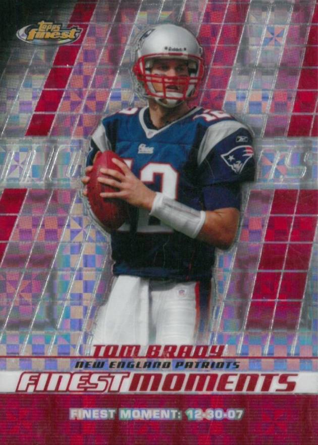 2008 Finest Moments Tom Brady #FM-TB Football Card