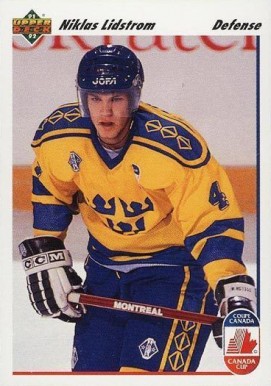 1991 Upper Deck Nicklas Lidstrom #26 Hockey Card